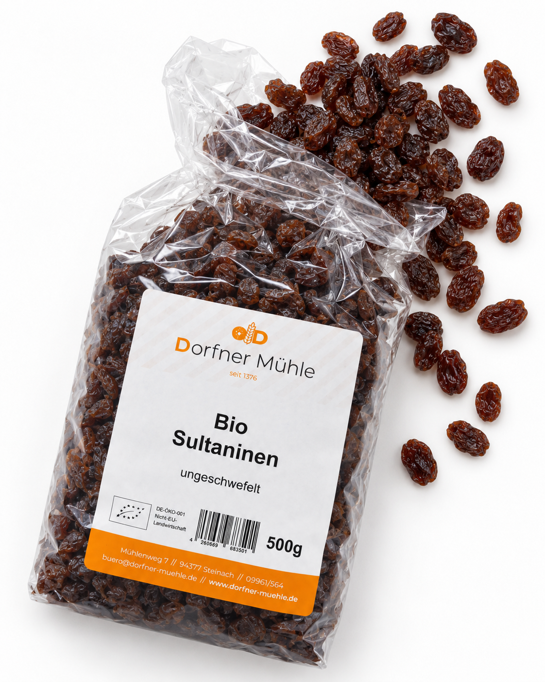 Bio-Sultaninen im transparenten Beutel-3